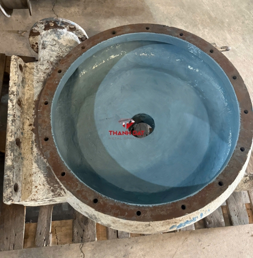 Phục hồi đắp ceramic vỏ bơm ngành xi măng