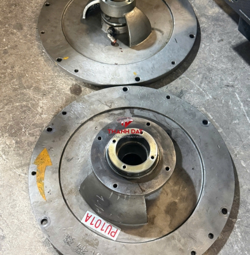 Phun phủ phục hồi mặt bích trục cánh van